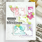 Waffle Flower Grass Texture Die 422399 bunny silhouettes
