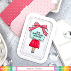 Waffle Flower Hand Delivered Clear Stamps 420941 tag