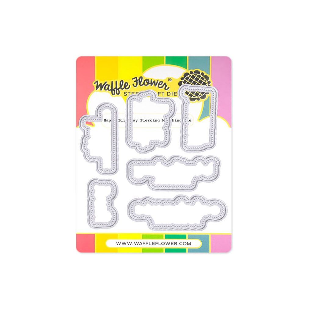 Waffle Flower Happy Birthday and Piercing Die Set product image 2