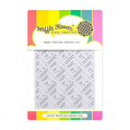 Waffle Flower Happy Chevrons Stencil and Texture Die Set image 1