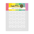 Waffle Flower Happy Circles Stencils 422339