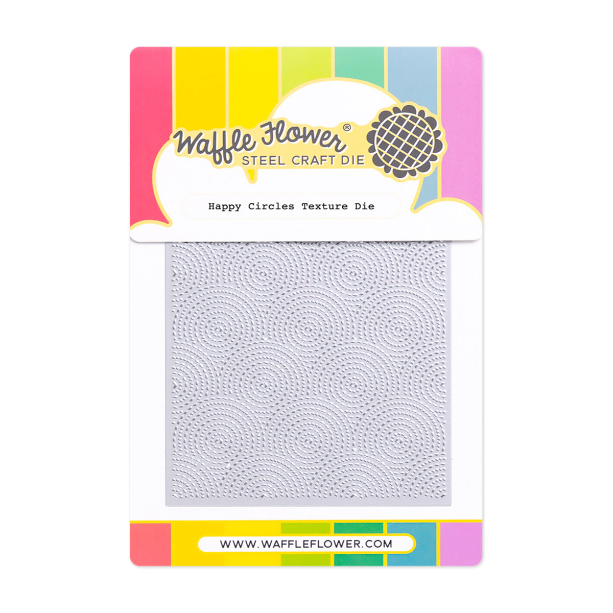 Waffle Flower Happy Circles Texture Die 422336