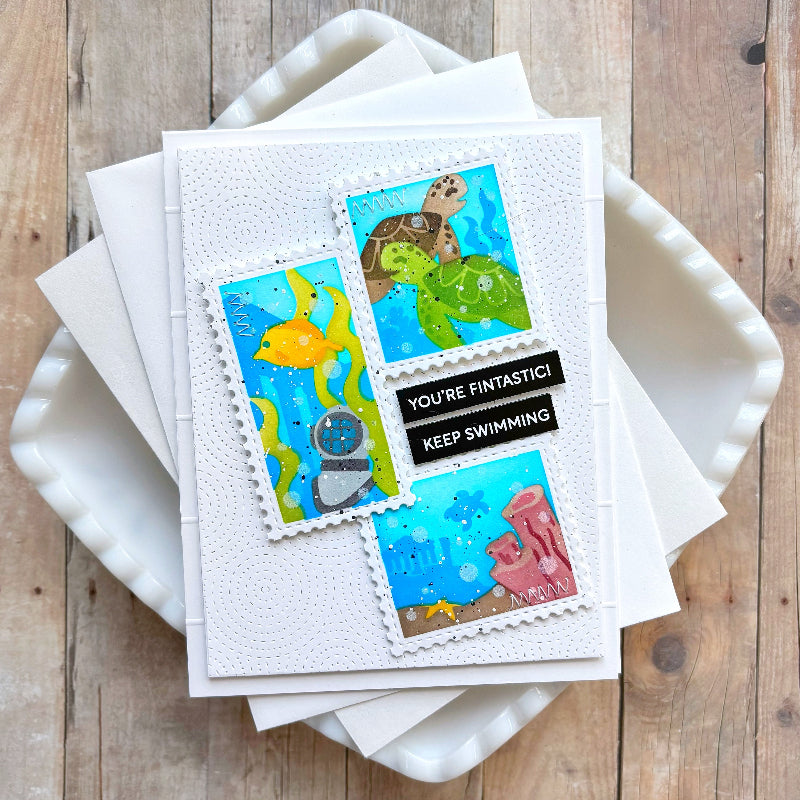 Waffle Flower Happy Circles Texture Die 422336 sea turtle