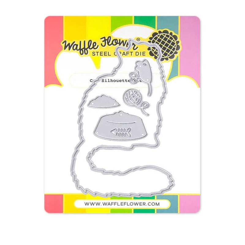 Waffle Flower Happy Haunting Cat and Cat Silhouette Die Set product image 2