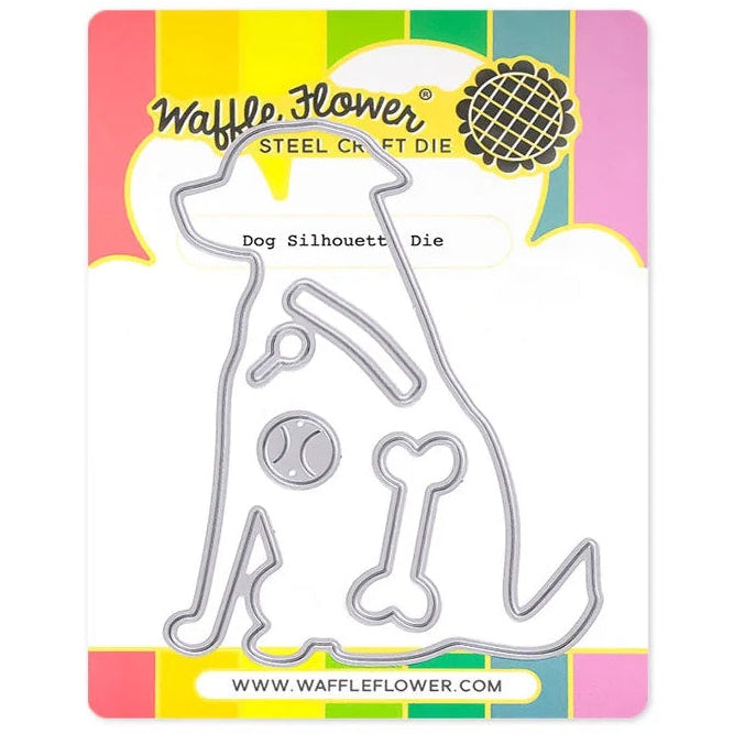 Waffle Flower Happy Haunting Dog and Dog Silhouette Die Set product image 