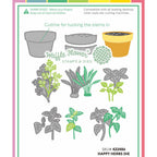 Waffle Flower Happy Herbs Dies 422486 layering guide