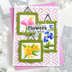 Waffle Flower Happy Leaves Panel Die 422333 flowers