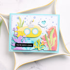 Waffle Flower Happy Submarine Dies 422473 pastel corals