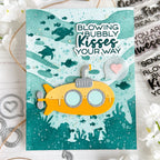 Waffle Flower Happy Submarine Dies 422473 yellow submarine