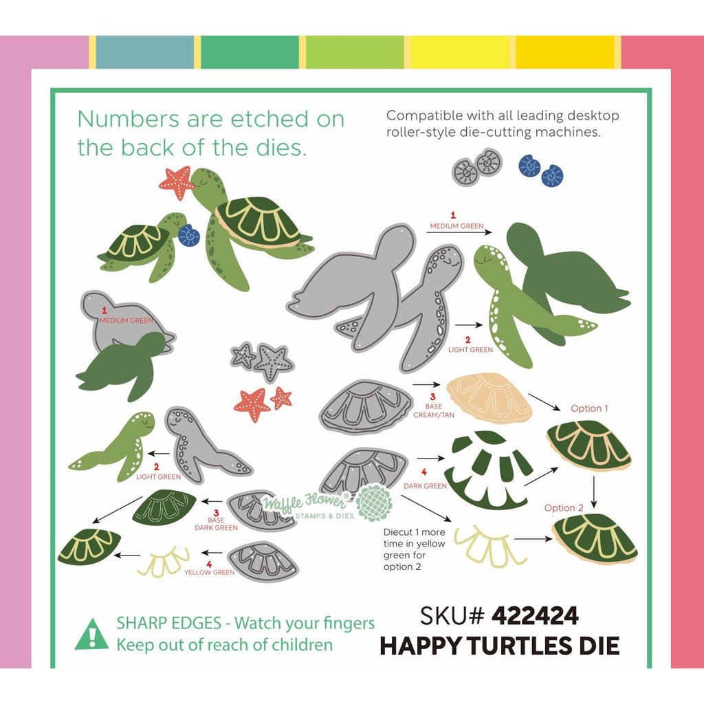 Waffle Flower Happy Turtles Dies 422424 inspiration