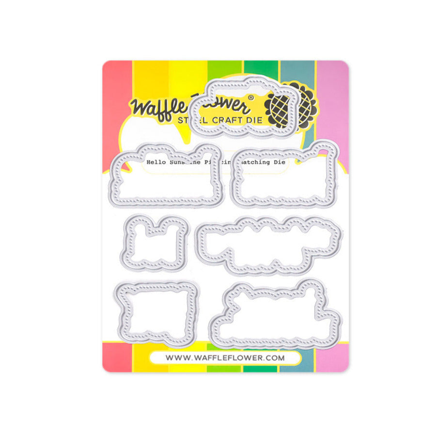 Waffle Flower Hello Sunshine Piercing Matching Dies 422052