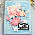 Waffle Flower Hello Sunshine Piercing Matching Dies 422052 crabs