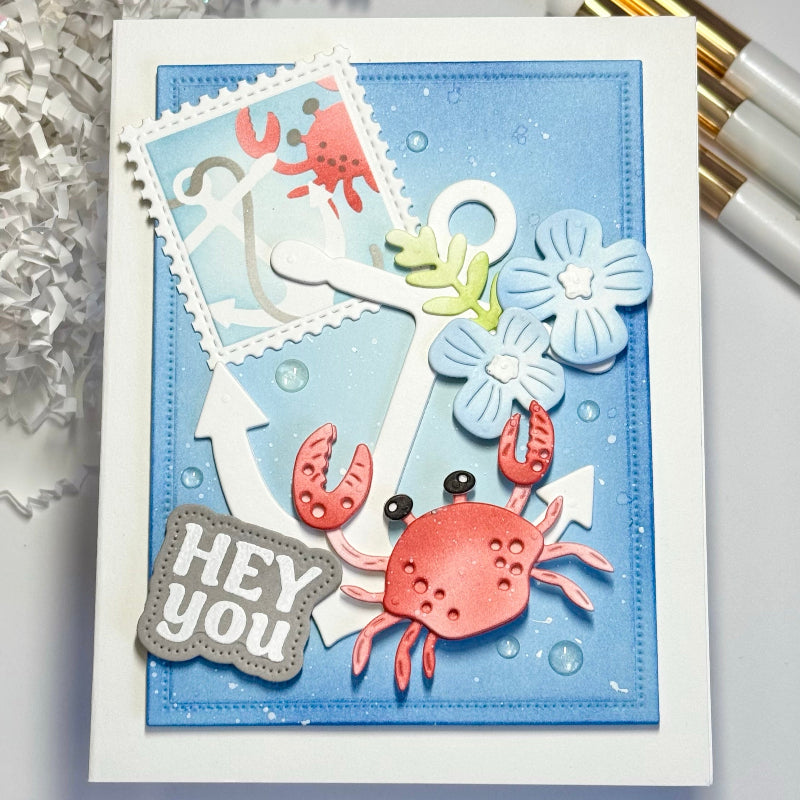 Waffle Flower Hello Sunshine Sentiments Clear Stamps 422051 anchor
