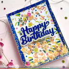 Waffle Flower Hey Cupcake Sentiments Clear Stamps 421951 shaker card