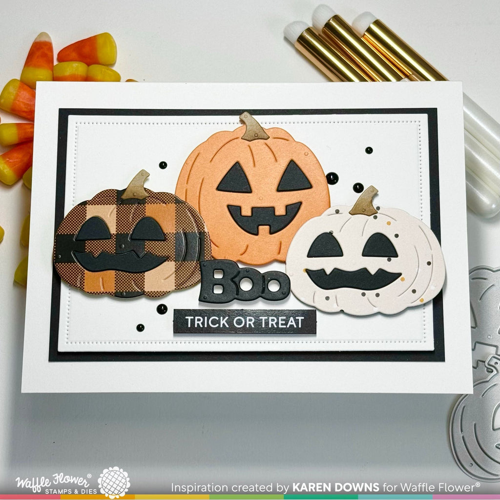 Waffle Flower Hey Pumpkin Dies 421866 trick or treat
