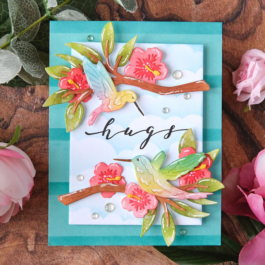 Waffle Flower Hibiscus Branch Dies 422198 hugs