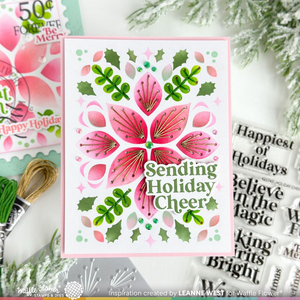 Waffle Flower Holiday Cheer Matching Dies 421748
