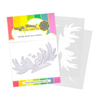 Waffle Flower Holiday Moose Die-n-stencil 422121