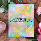 Waffle Flower Hummingbirds Dies 422202 pastels