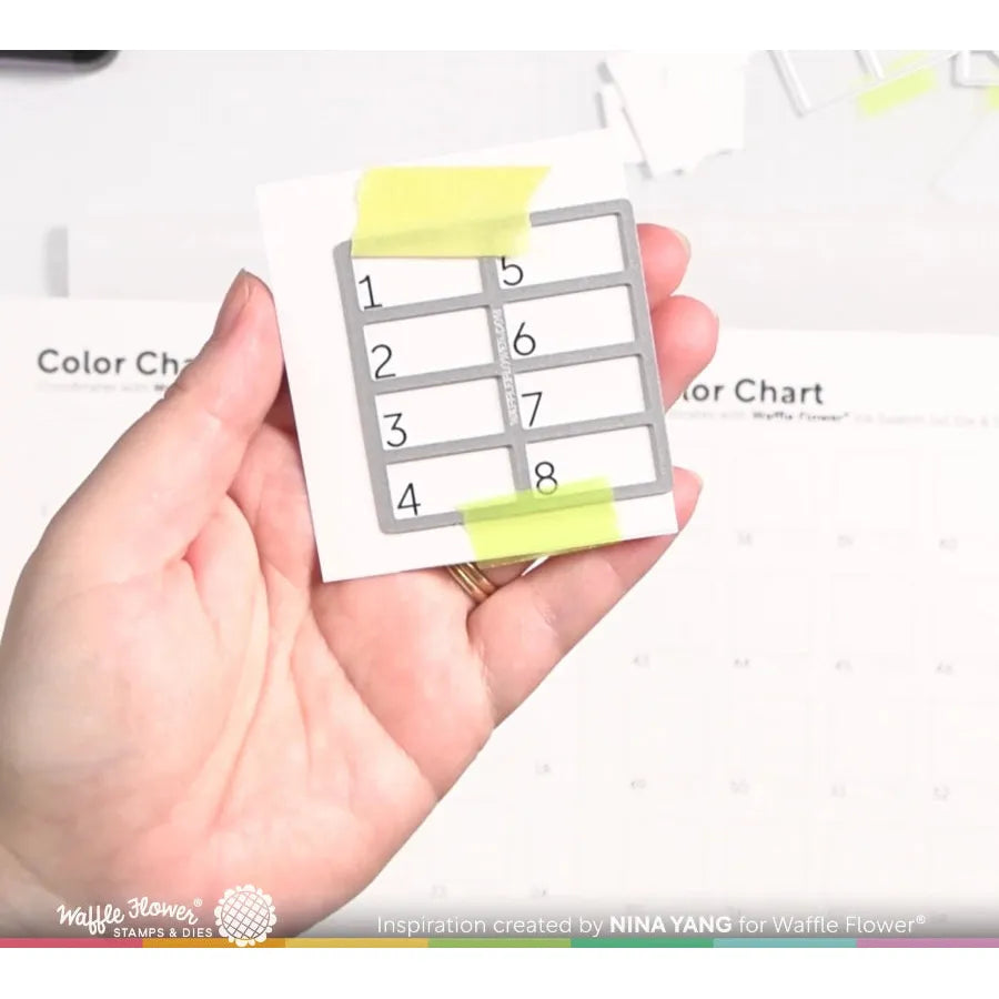 Waffle Flower Ink Swatch 1 x 0.5 Cardstock wfp2508c image 1