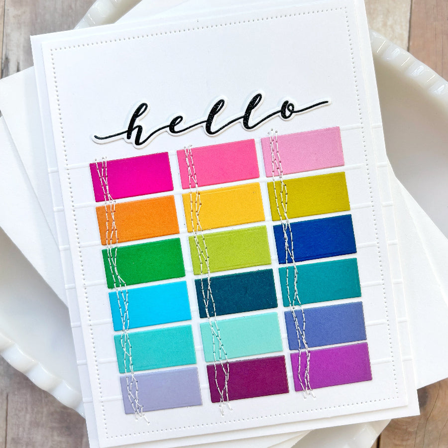 Waffle Flower Ink Swatch 1 x 0.5 Die 422188 colors