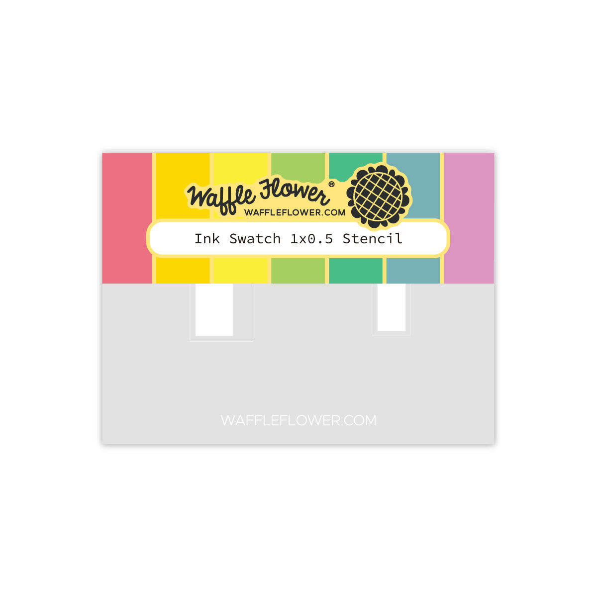 Waffle Flower Ink Swatch 1 x 0.5 Die and Stencil Set image 2