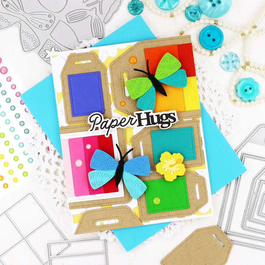 Waffle Flower Ink Swatch 1 x 1 Die 422186 hugs