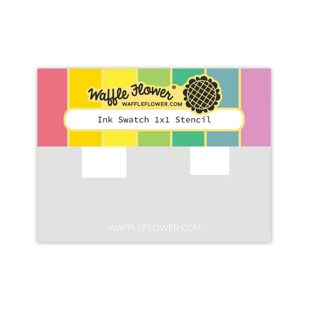 Waffle Flower Ink Swatch 1 x 1 Stencil 422187