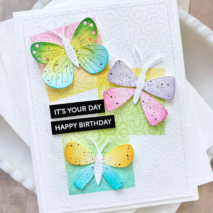 Waffle Flower Ink Swatch 2 x 2 Die 422184 birthday