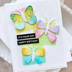 Waffle Flower Ink Swatch 2 x 2 Stencil 422185 happy birthday