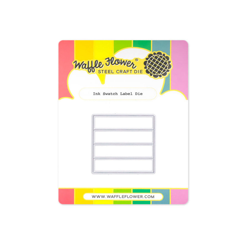 Waffle Flower Ink Swatch Label Die 422182