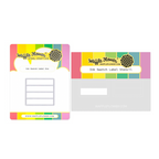 Waffle Flower Ink Swatch Label Die and Stencil Set