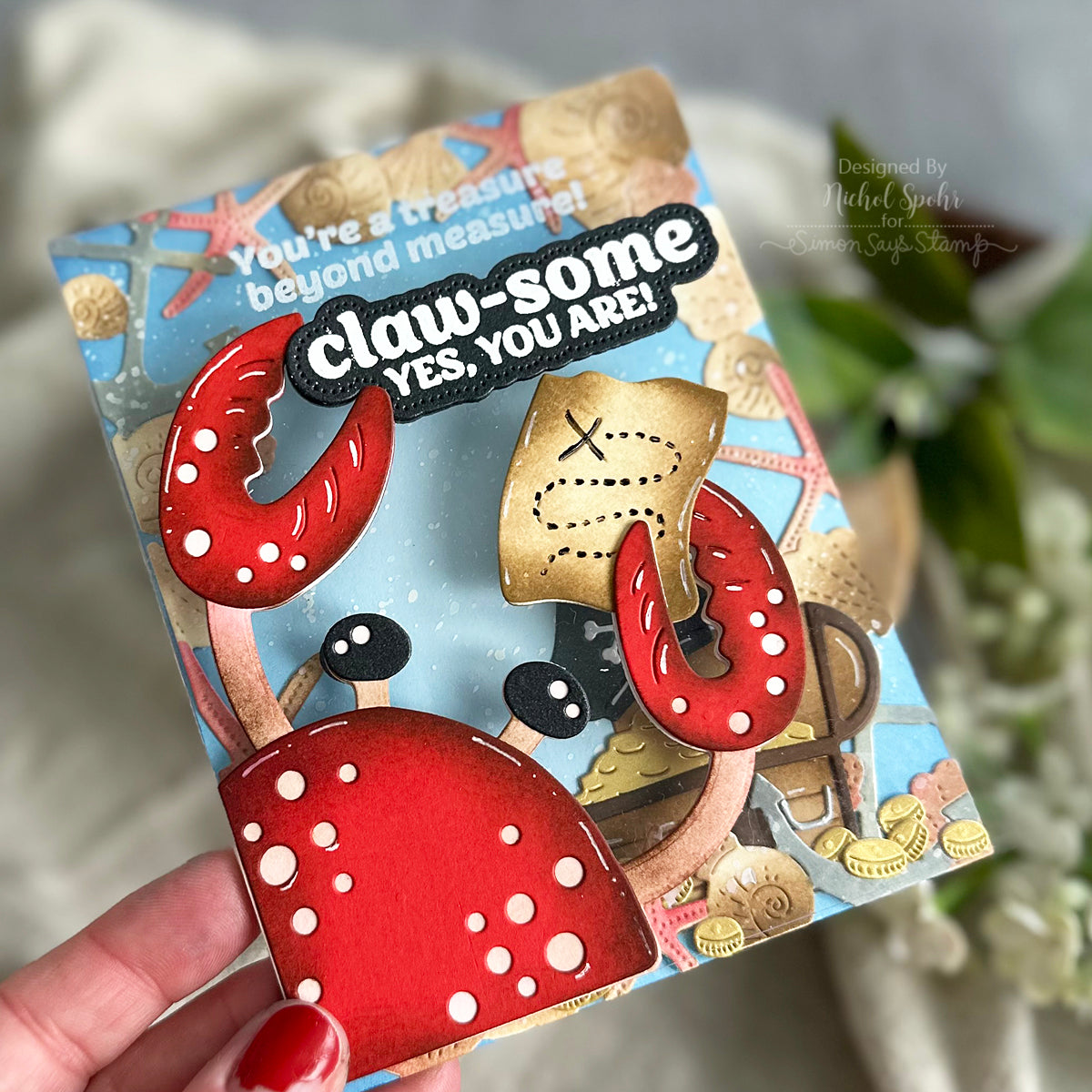 Waffle Flower Inquisitive Crab Dies 422075 treasure | color-code:ALT01