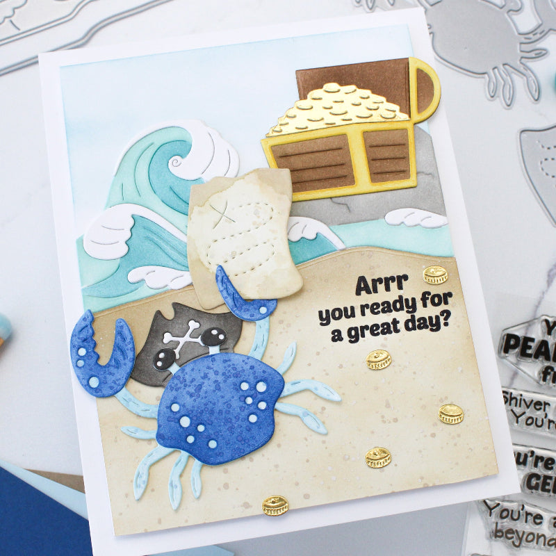 Waffle Flower Inquisitive Pirate Add-On Dies 422082 gold