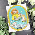 Waffle Flower Inside Outside Scalloped Elongated Oval Dies 421538 miss you friend | color-code:ALT01