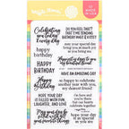 Waffle Flower Inside Sentiments Birthday 2 Clear Stamps 421351