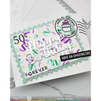 Waffle Flower Inside Sentiments Birthday 2 Clear Stamps 421351 postage stamp