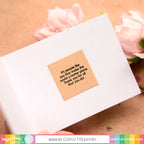 Waffle Flower Inside Sentiments Thank You Clear Stamps 421391 inside card