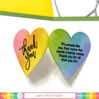 Waffle Flower Inside Sentiments Thank You Clear Stamps 421391 thank you