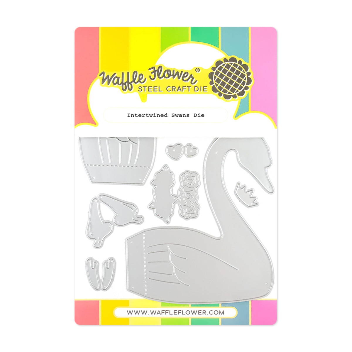 Waffle Flower Intertwined Swans Dies 421898