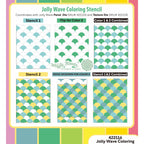 Waffle Flower Jolly Wave Coloring Stencils 422116 coloring guide