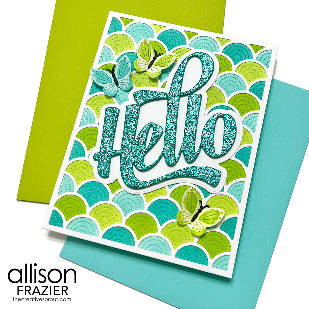 Waffle Flower Jolly Wave Coloring Stencils 422116 hello
