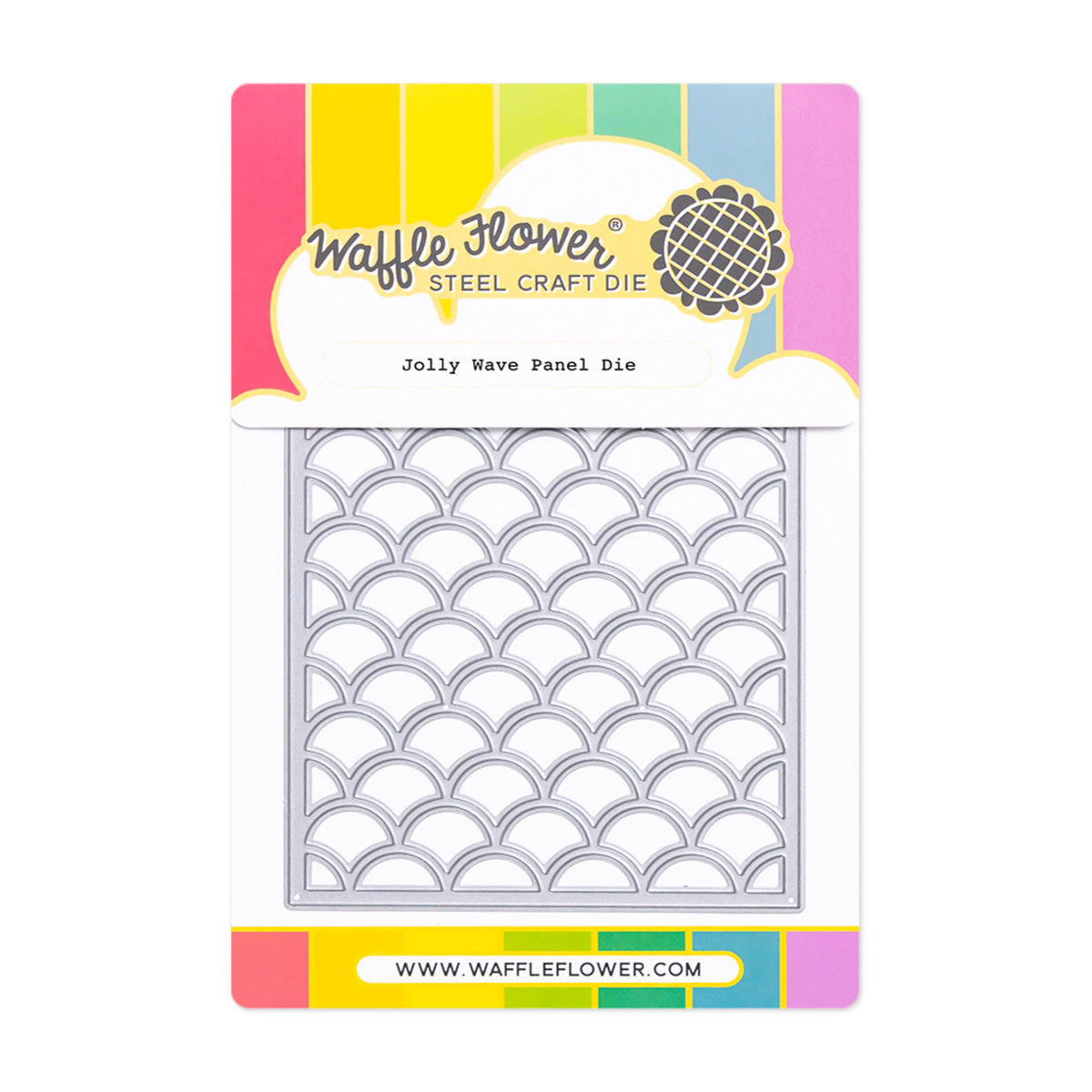 Waffle Flower Jolly Wave Panel Die 422115