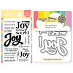 Waffle Flower Joy Sentiments Clear Stamp and Die Set
