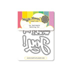 Waffle Flower Joy Sentiments Matching Dies 422740