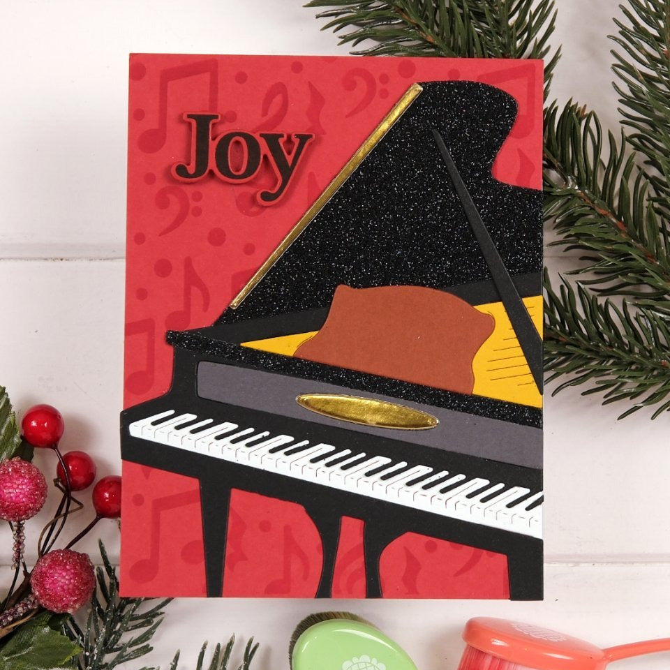 Waffle Flower Joy Sentiments Matching Dies 422740 red