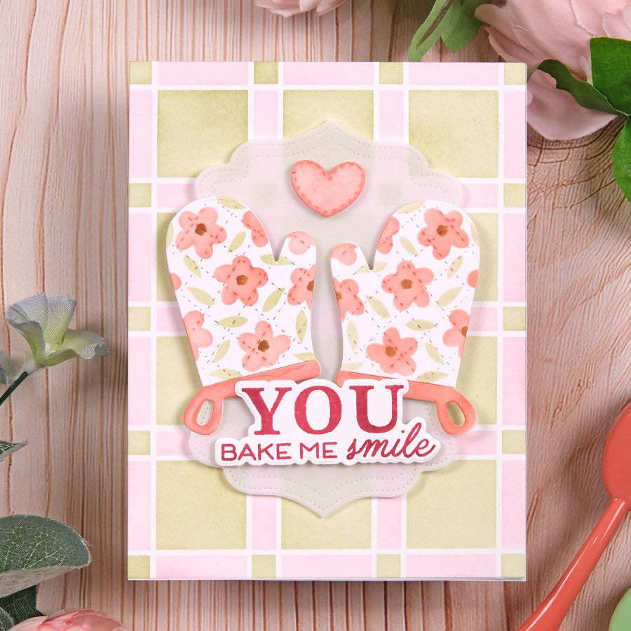 Waffle Flower Just Mitts Coloring Stencils 422305 flowered oven mitts
