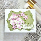 Waffle Flower Just Mitts Dies 422306 green background