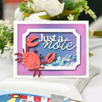 Waffle Flower Just a Note Word Dies 422041 shaker