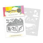 Waffle Flower Lake Scene Die-n-stencil and Reel In Die Set product image 1